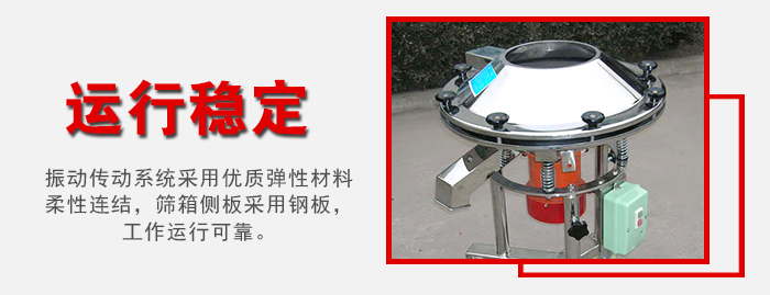 高頻過濾篩采用**彈性材料，柔性連接，篩箱側板采用鋼板。